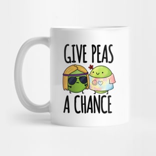Give Peas A Chance Funny Peas Pun Mug